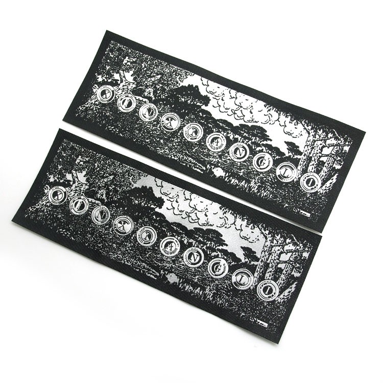 2022年新款斜紋布光紗織嘜定做服裝主標領標批發可來圖來樣定制