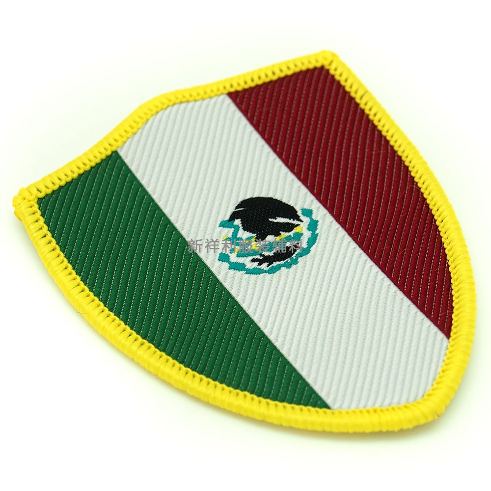 廠家批發定制繡花章DIY標簽高密度商標批發背魔術貼便攜補丁貼