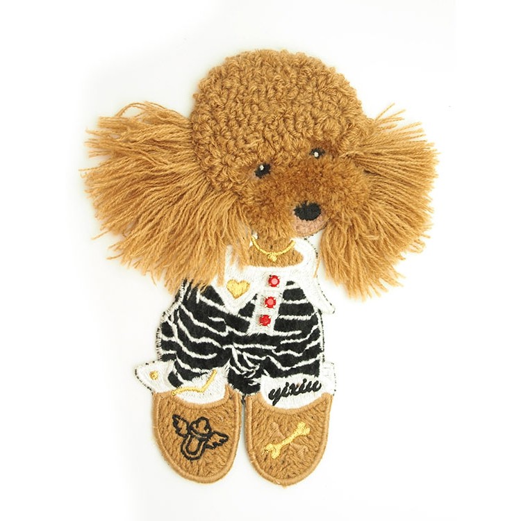 日韓卡通小狗布貼廠(chǎng)家直銷(xiāo)定制 用于服飾箱包